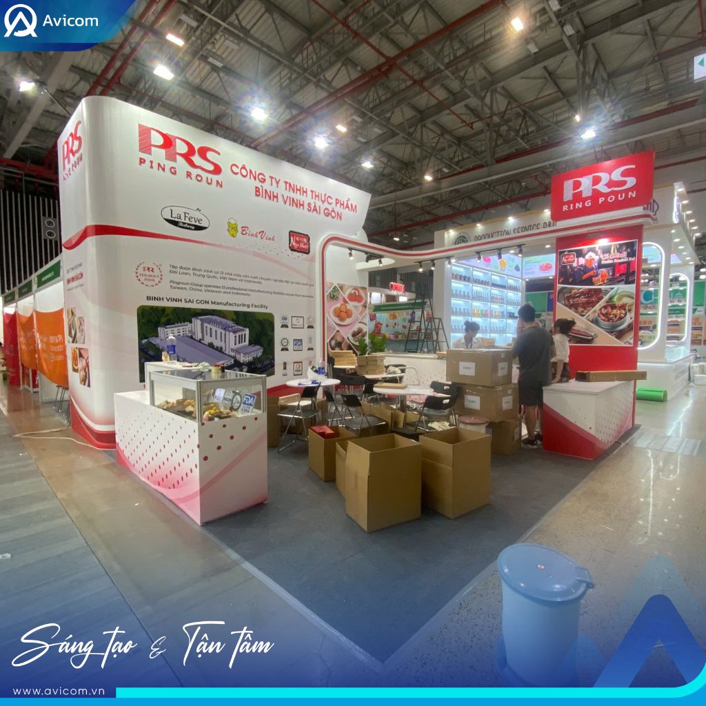 Thiết kế gian hàng Vietfood Beverage ProPack HCM City 2026 tại SECC